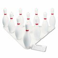 Perfectpitch Bowling Set  Plastic/Rubber  White  1 Ball/10 Pins per Set PE2772844